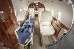 Air ambulance interior