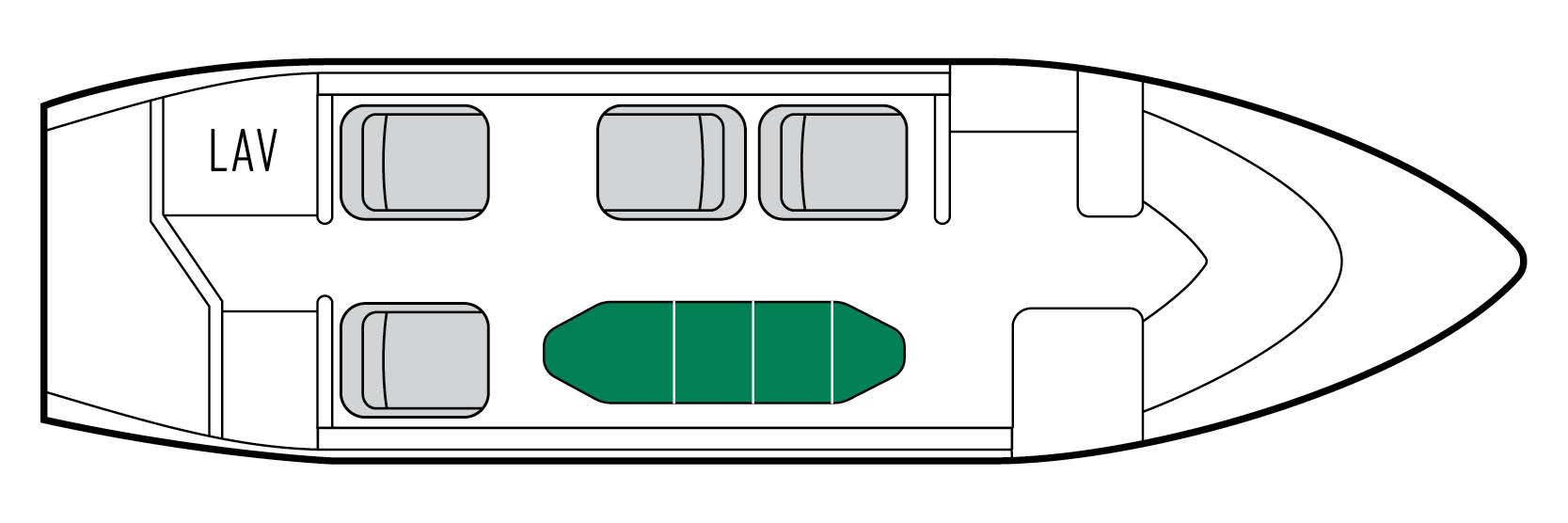 Learjet 60 seat map